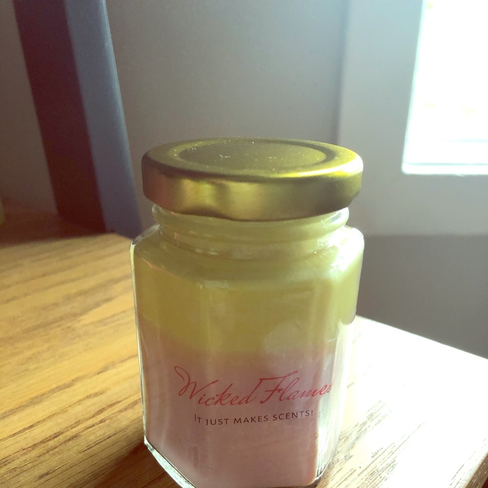 Homemade wax candles